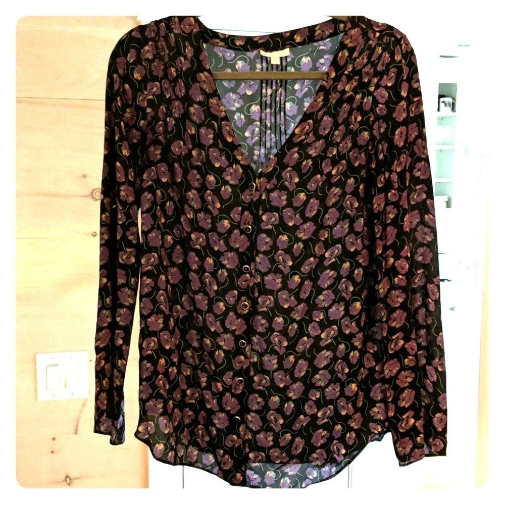 Shoshanna Silk Floral Blouse